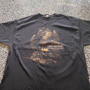 Harley-Davidson Eagle Skull Albert Lea, Minnesota Black Tee